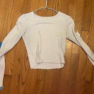 White long sleeve top